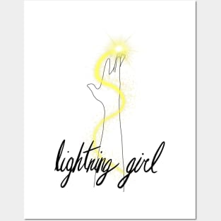 Lightning Girl Posters and Art